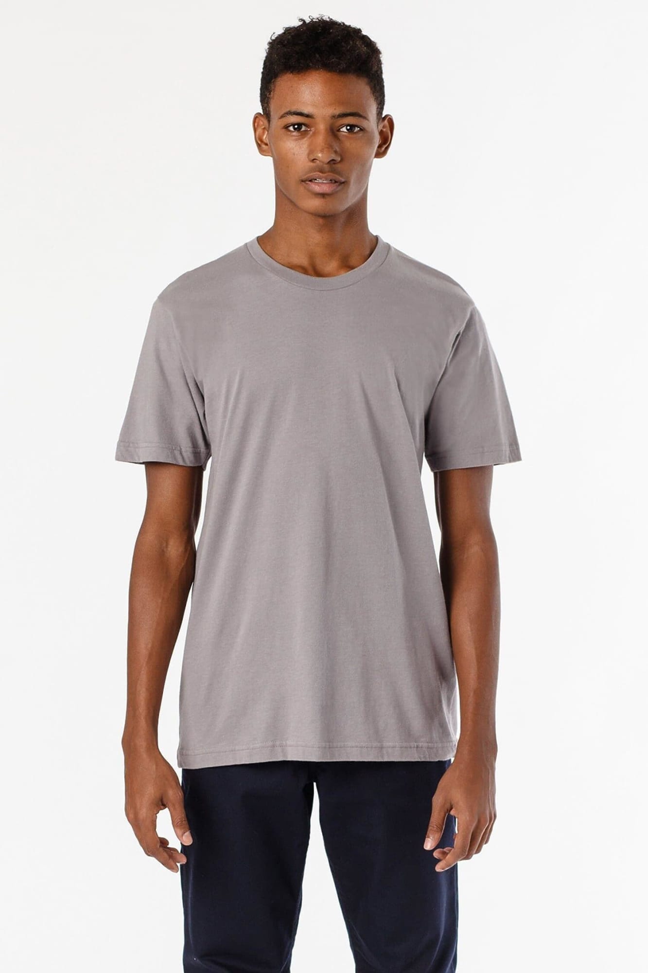 Short Sleeve Fine Jersey Crew Tee