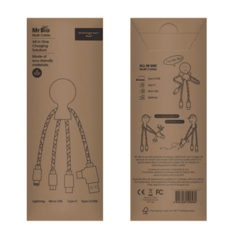 Mr Bio Charging Cable - recycled plastic