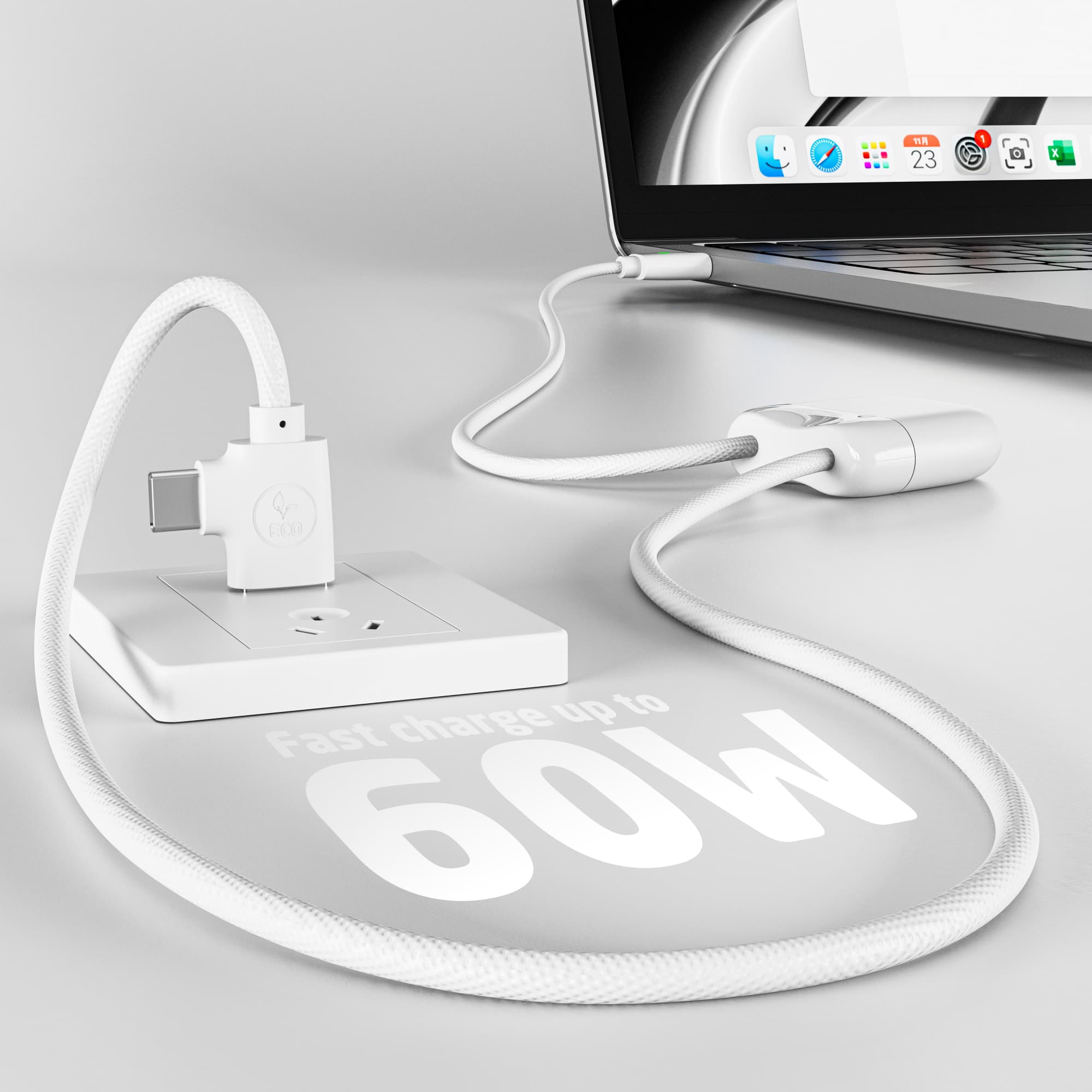 ICE TAG Charigng Cable & Tracker 'recycled plastic'