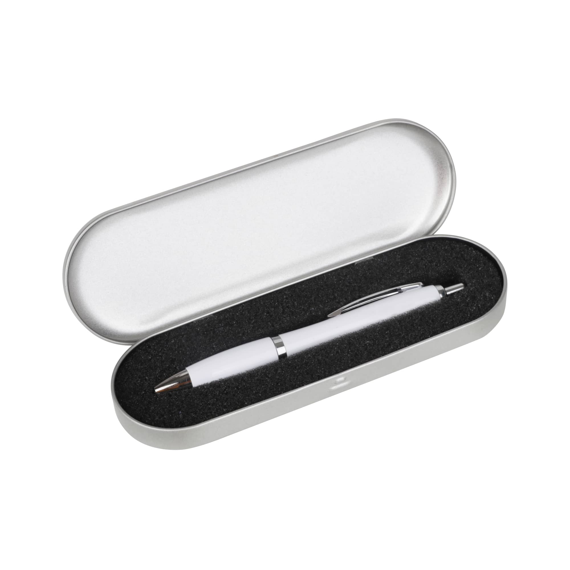 Silver Tin with Black Foam Insert (175 x 55 x18mm)
