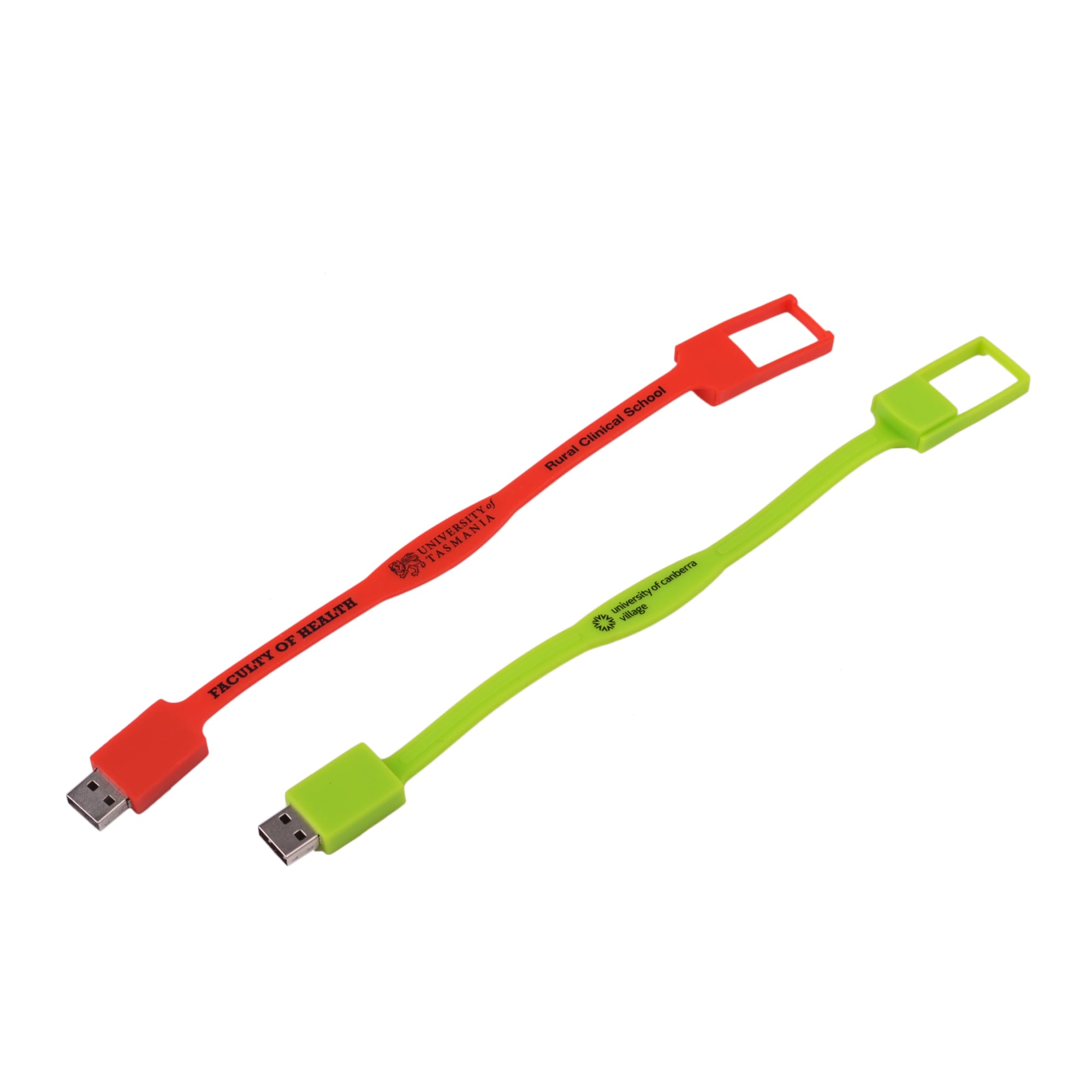 Slim Silicone Wristband Flash Drive