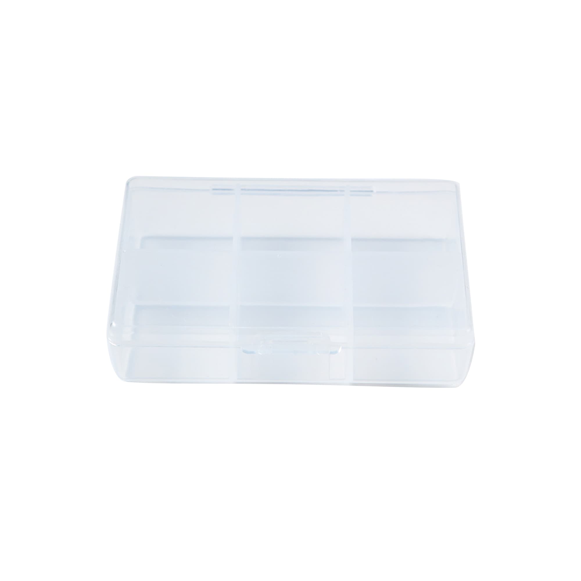 Square Six Compartment Pill Box