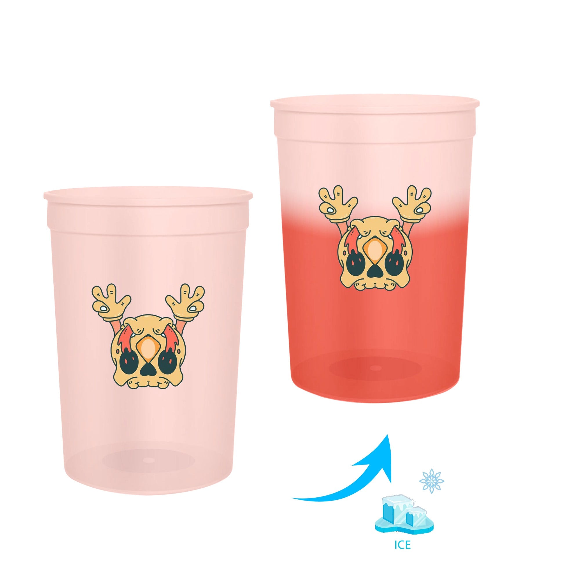 473ml Colour Changing Plastic Stadium Cup