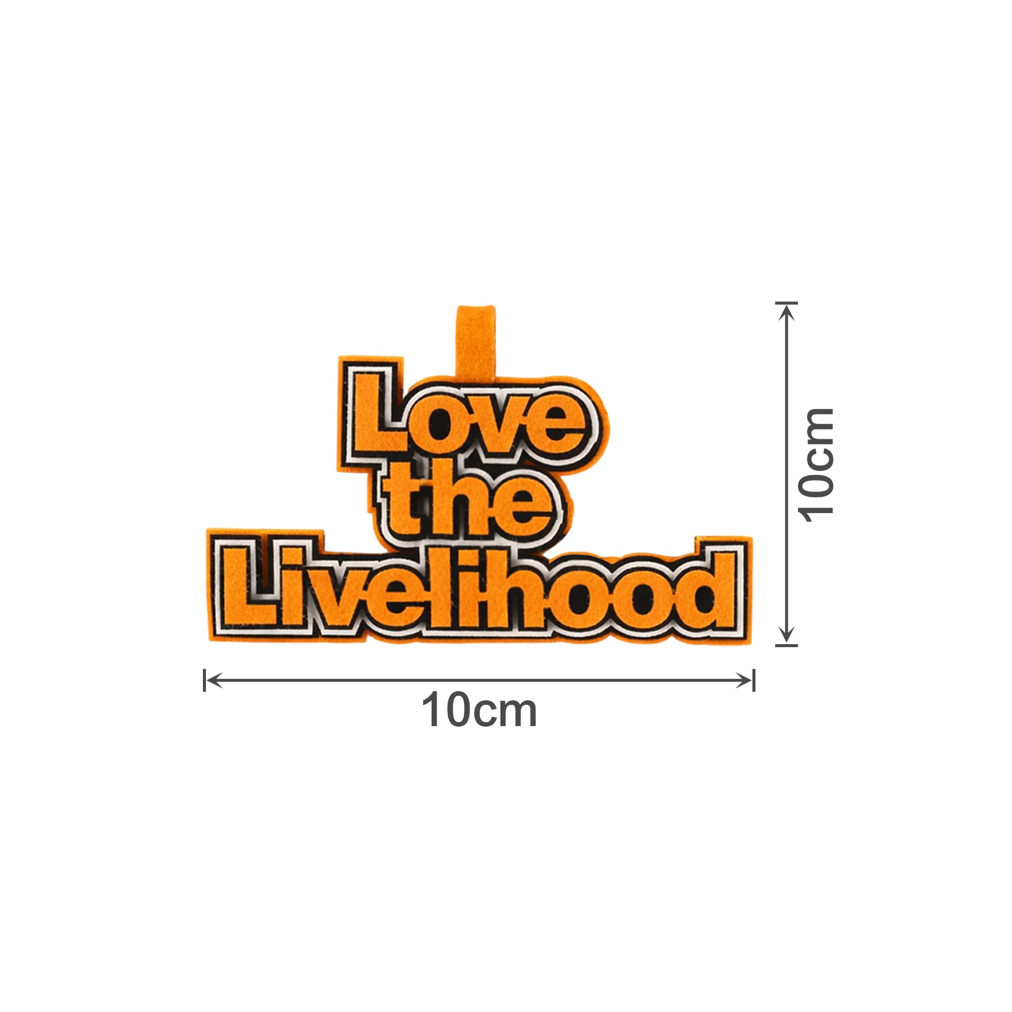 Custom Felt Logo Hanging Tag