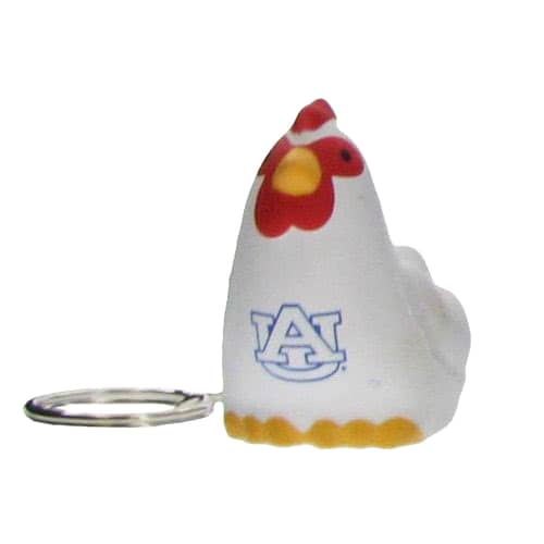 Keyring with Rooster Stress Reliever