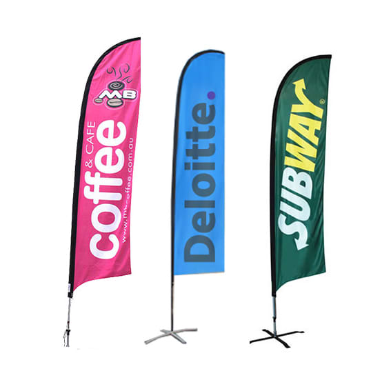 Medium(70.4*300cm) Straight Feather Banners 13ft