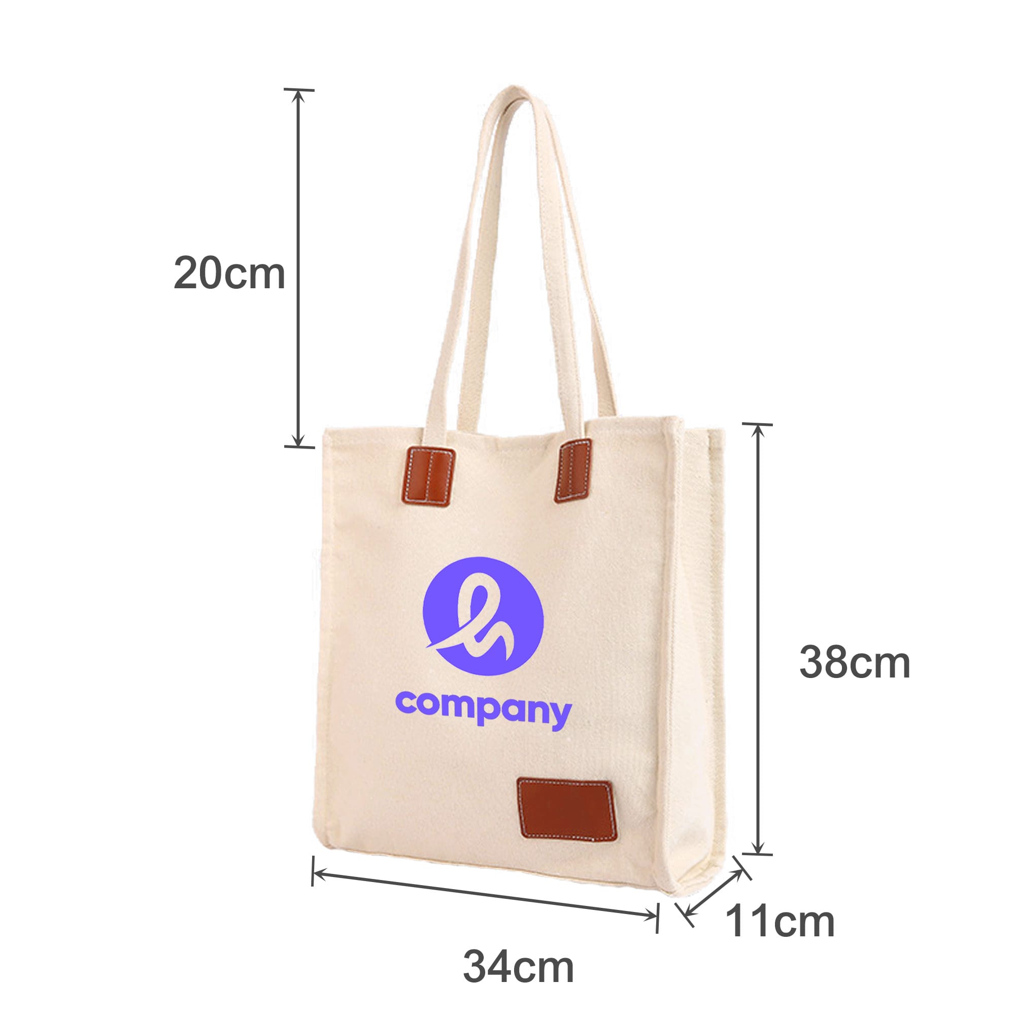 450gsm Canvas Bag With Magnetic Snap