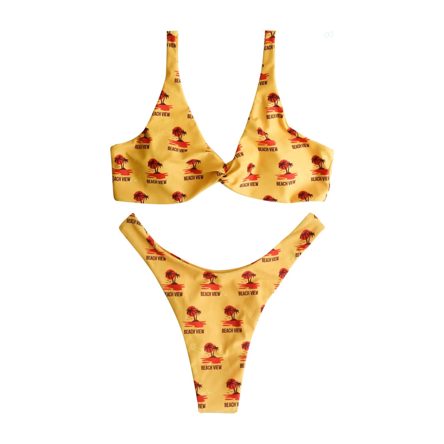 Women's Polyester Spandex Sublimated Bikini bottom