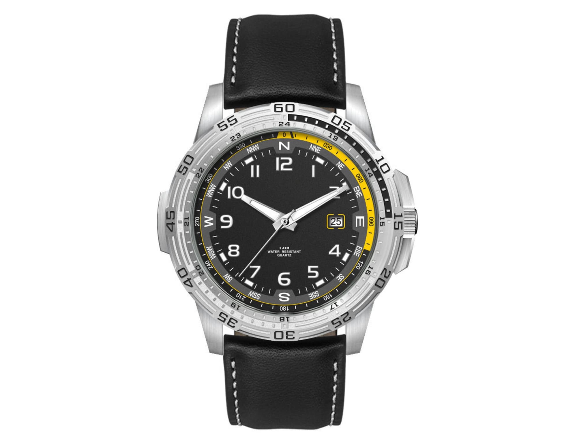 Sports Watch, Leather Strap