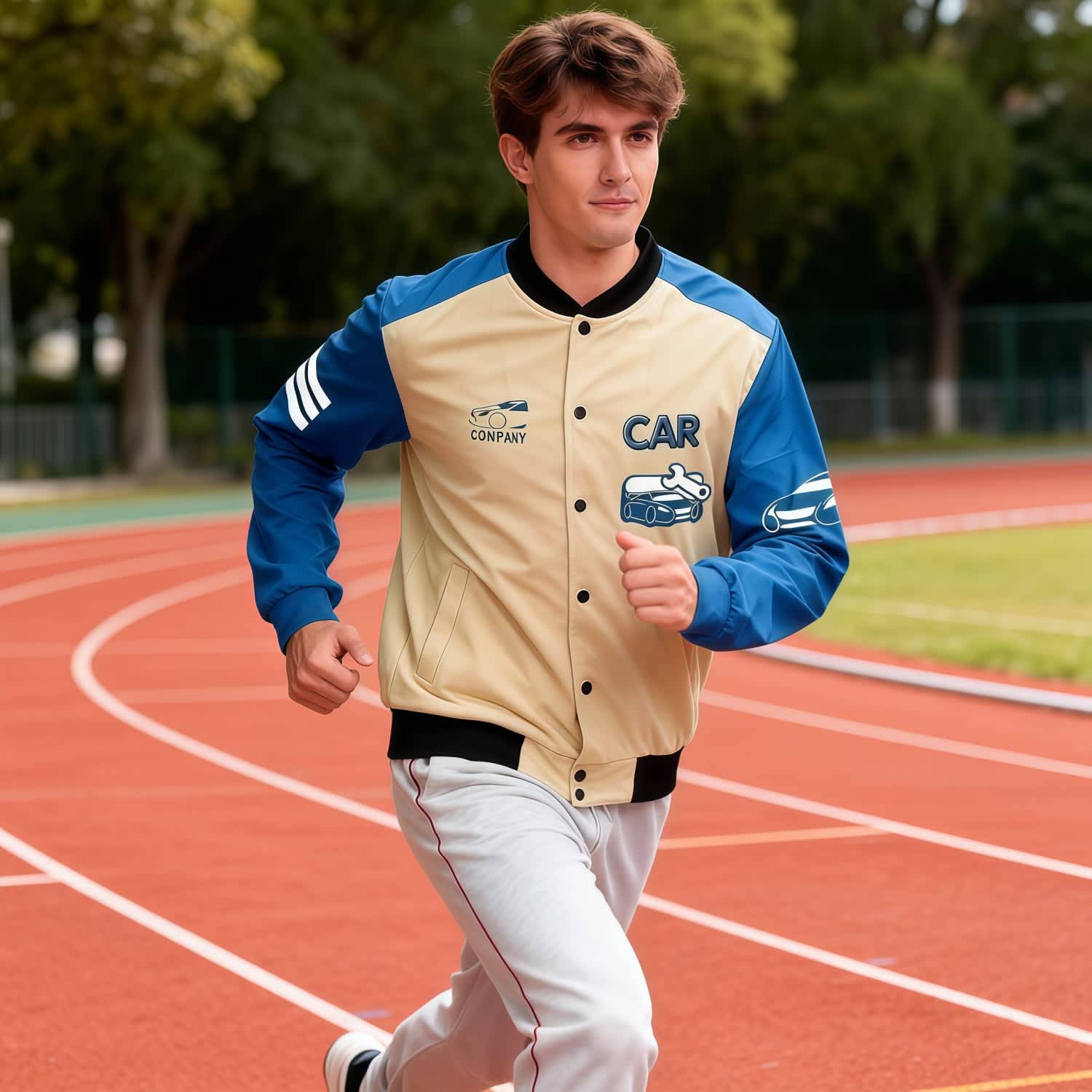Unisex Polyester Scuba Sublimated Varsity Jacket