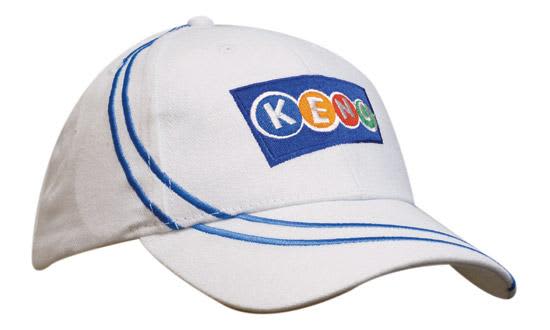 Brushed Heavy Cotton with Line Embroidery