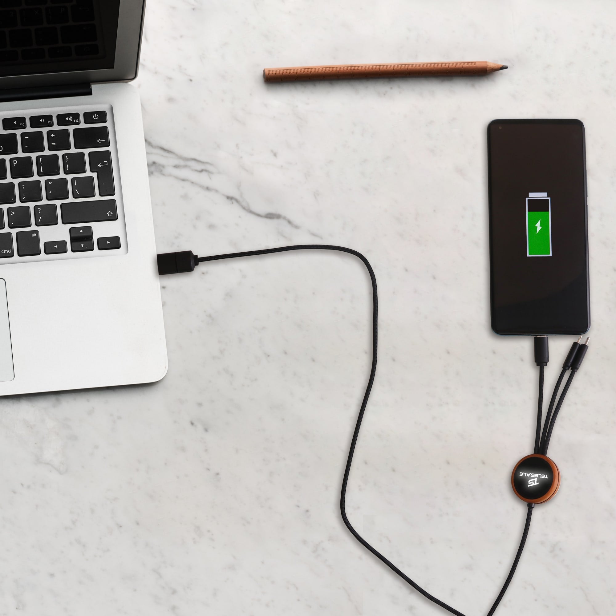 Long Light Up Charging Cable - Round Shape