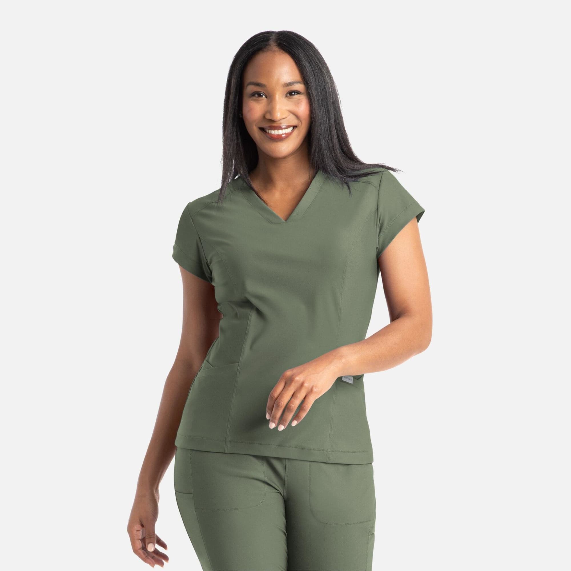 Embrace Zoe Banded V-Neck Top