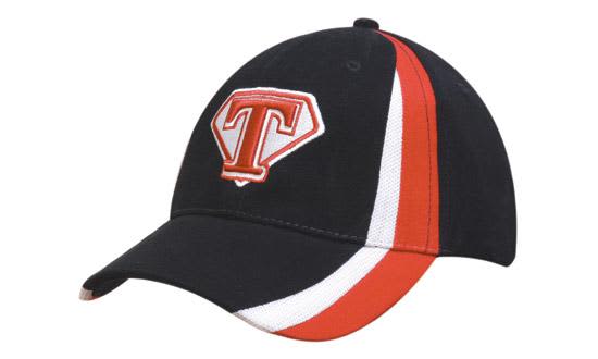 Brushed Heavy Cotton with Inserts on Crown & Peak