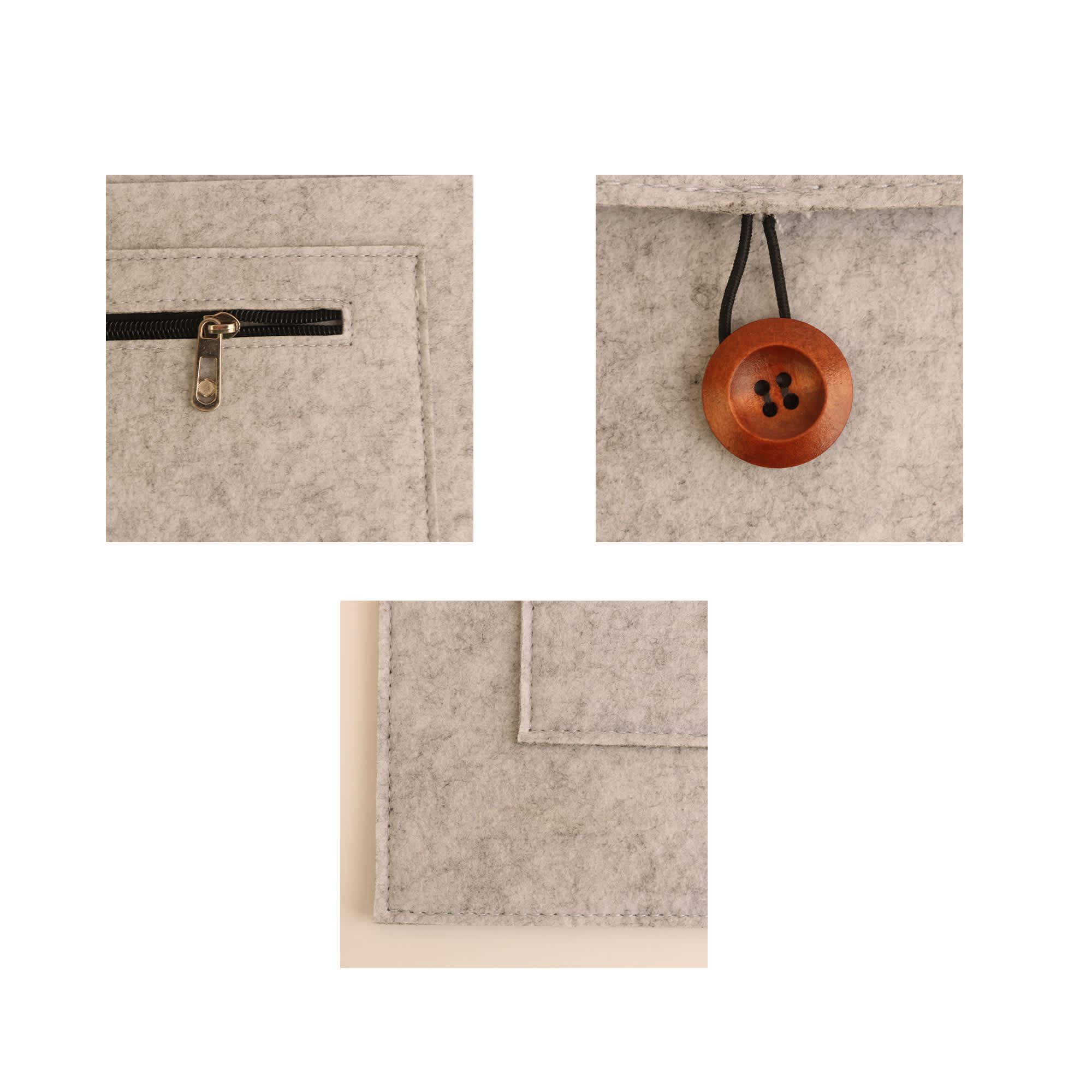 RPET Custom Felt Laptop Bag
