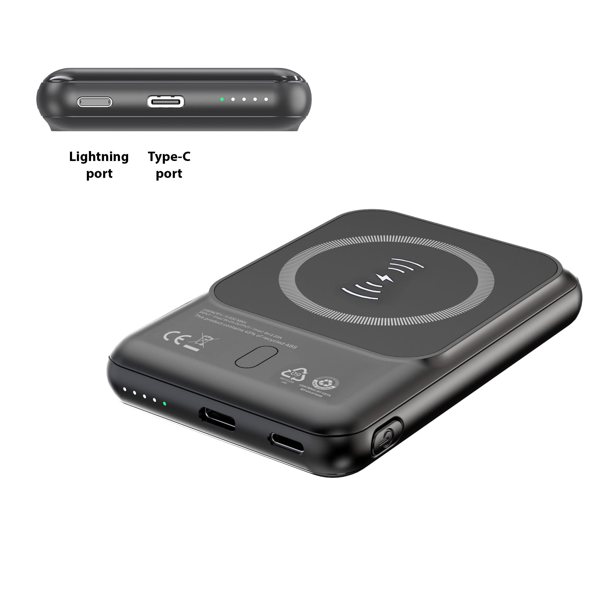 5000mAh Eco Magnetic Power Bank