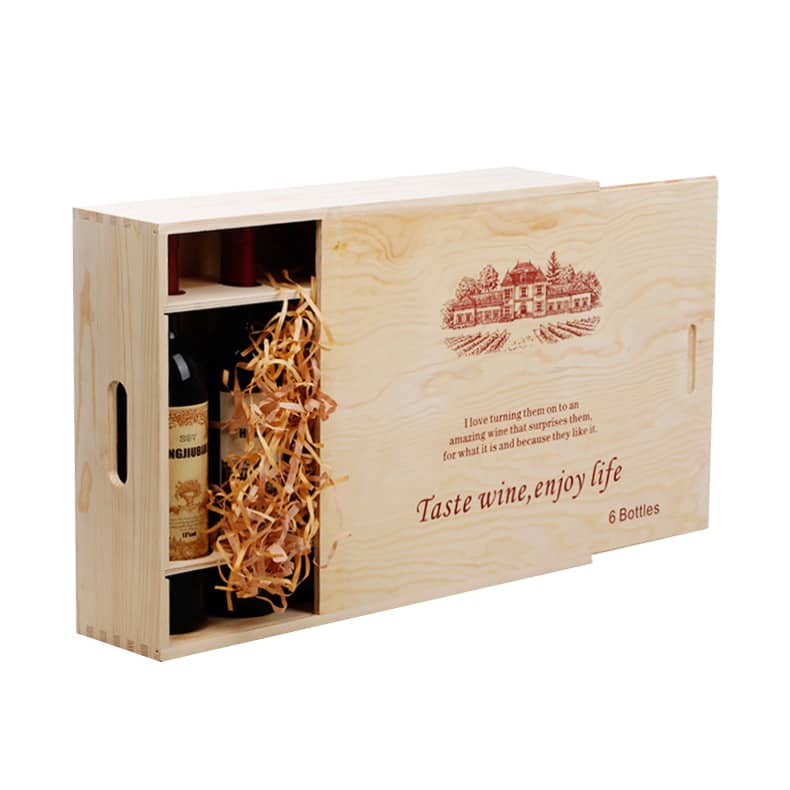 Six-pack Wooden Wine Gift Box