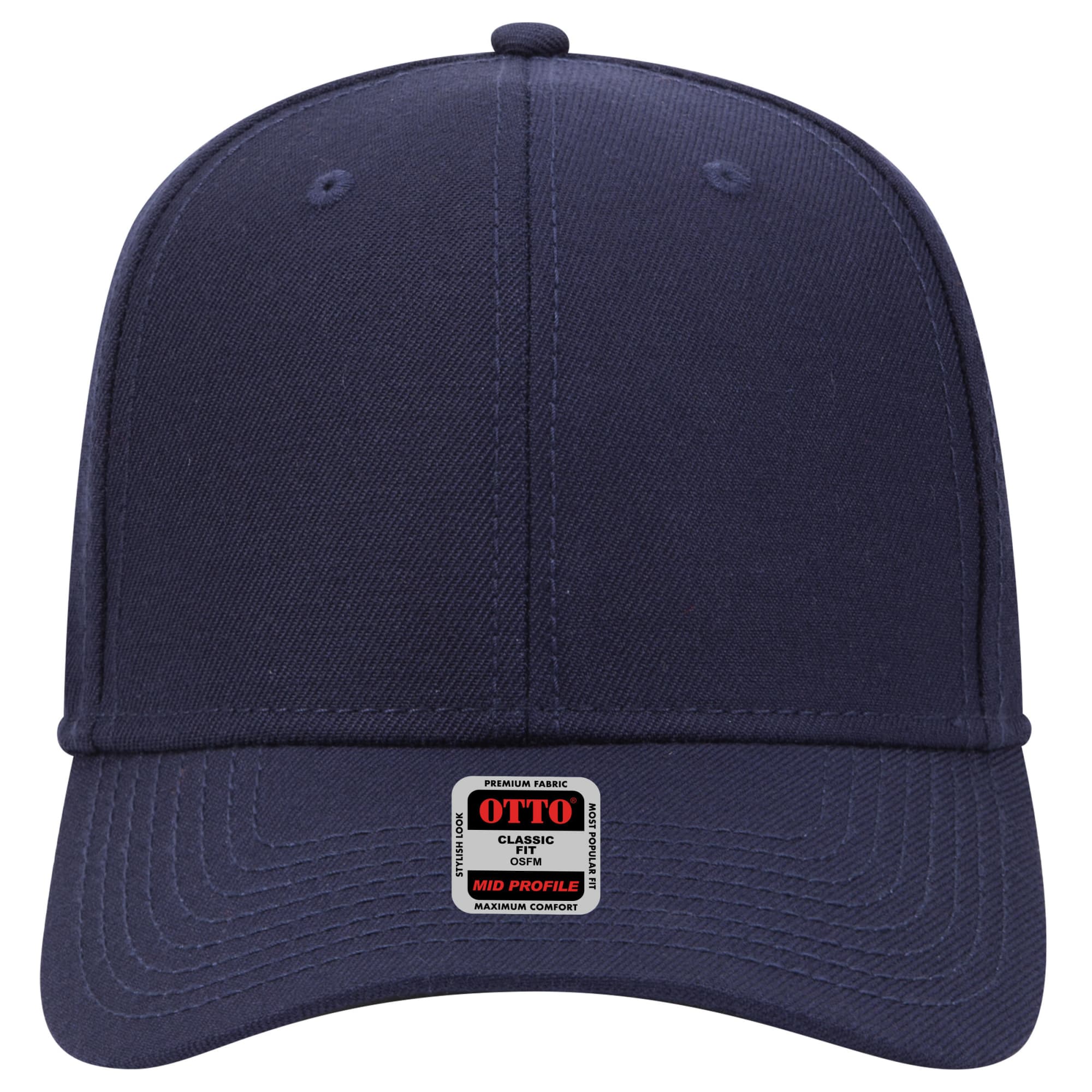 6 Panel Mid Profile Baseball Cap