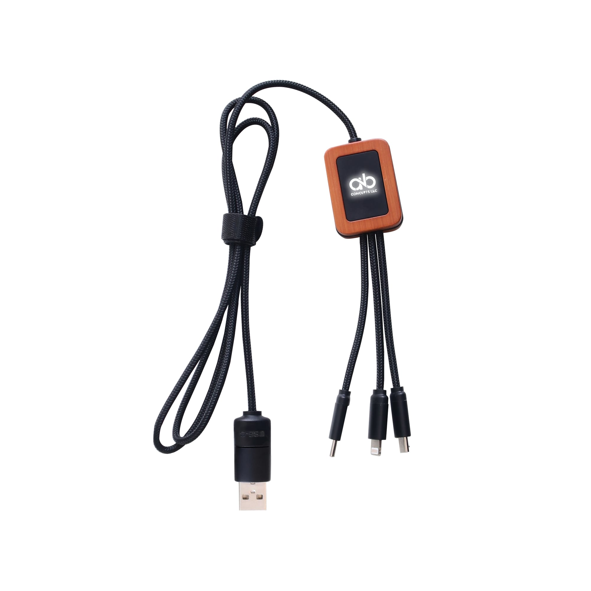 Long Light Up Charging Cable - Square Shape
