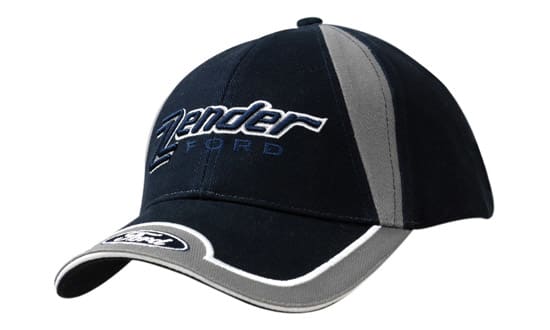 Brushed Heavy Cotton with Fabric Insert on Crown & Peak Inserts/Embroidery