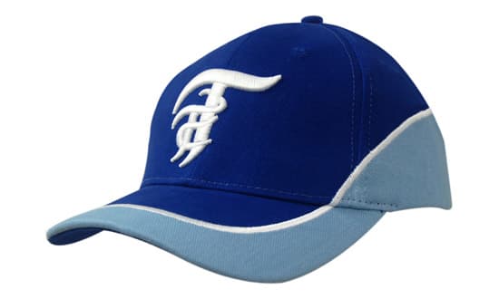 Brushed Heavy Cotton with Crown/Peak Inserts & Embroidered Line
