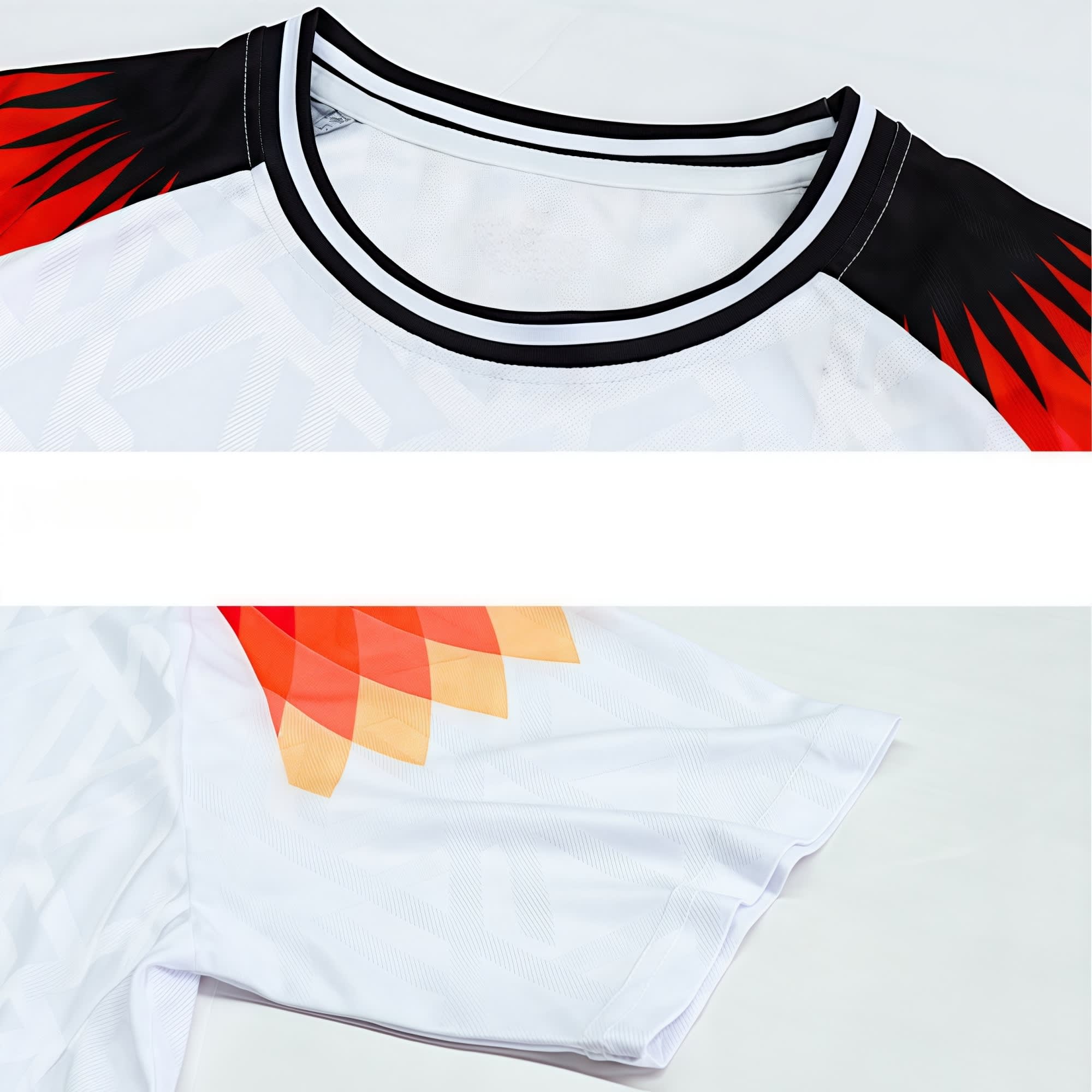 100% Polyester Sublimated Breathable Crew Neck Raglan T-shirt