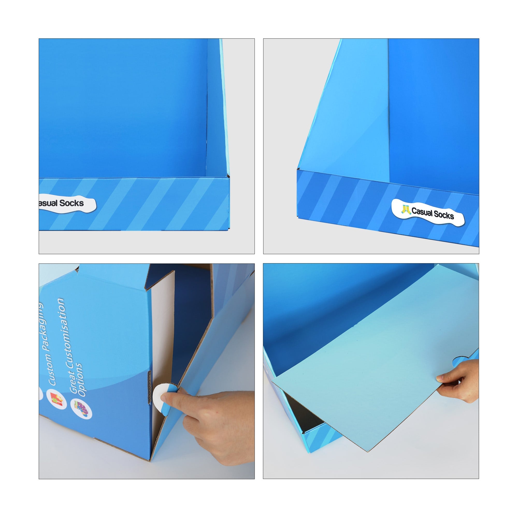 Corrugated Cardboard Counter Hooks Display