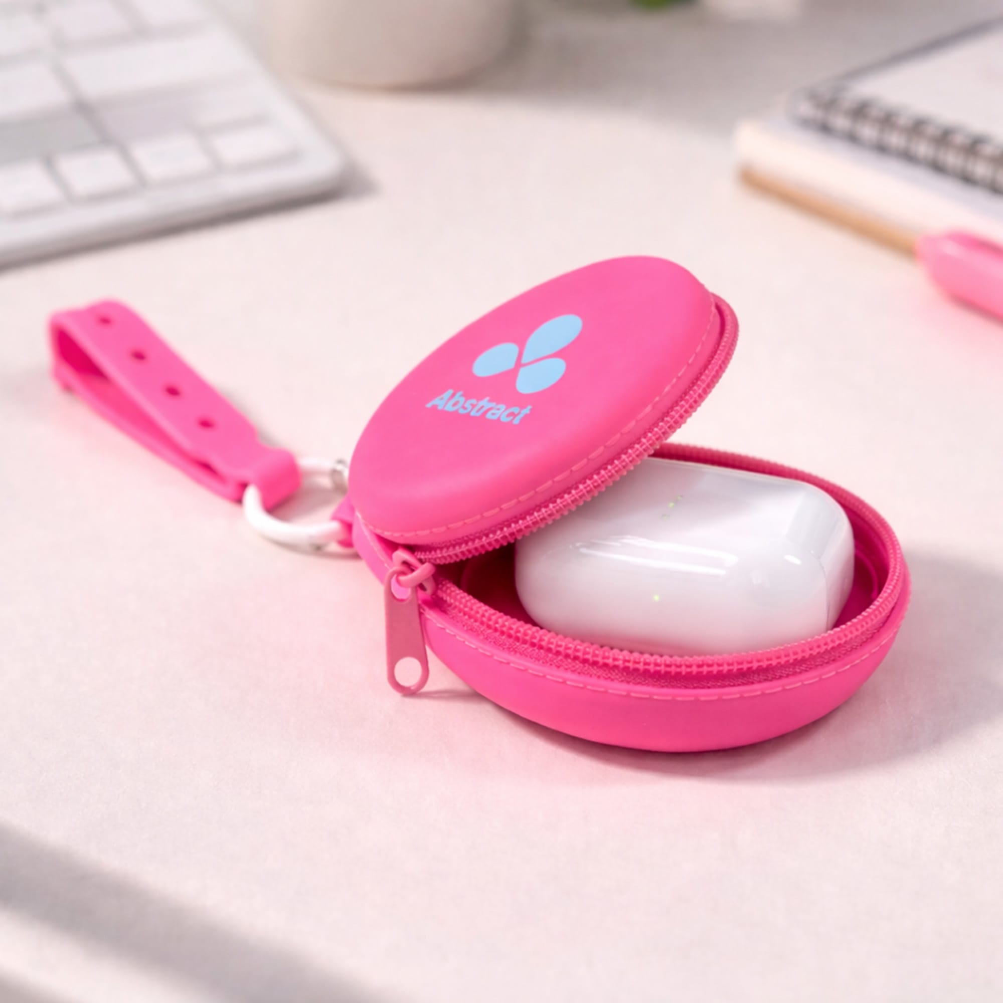 Silicone Pouch with Holes Strap