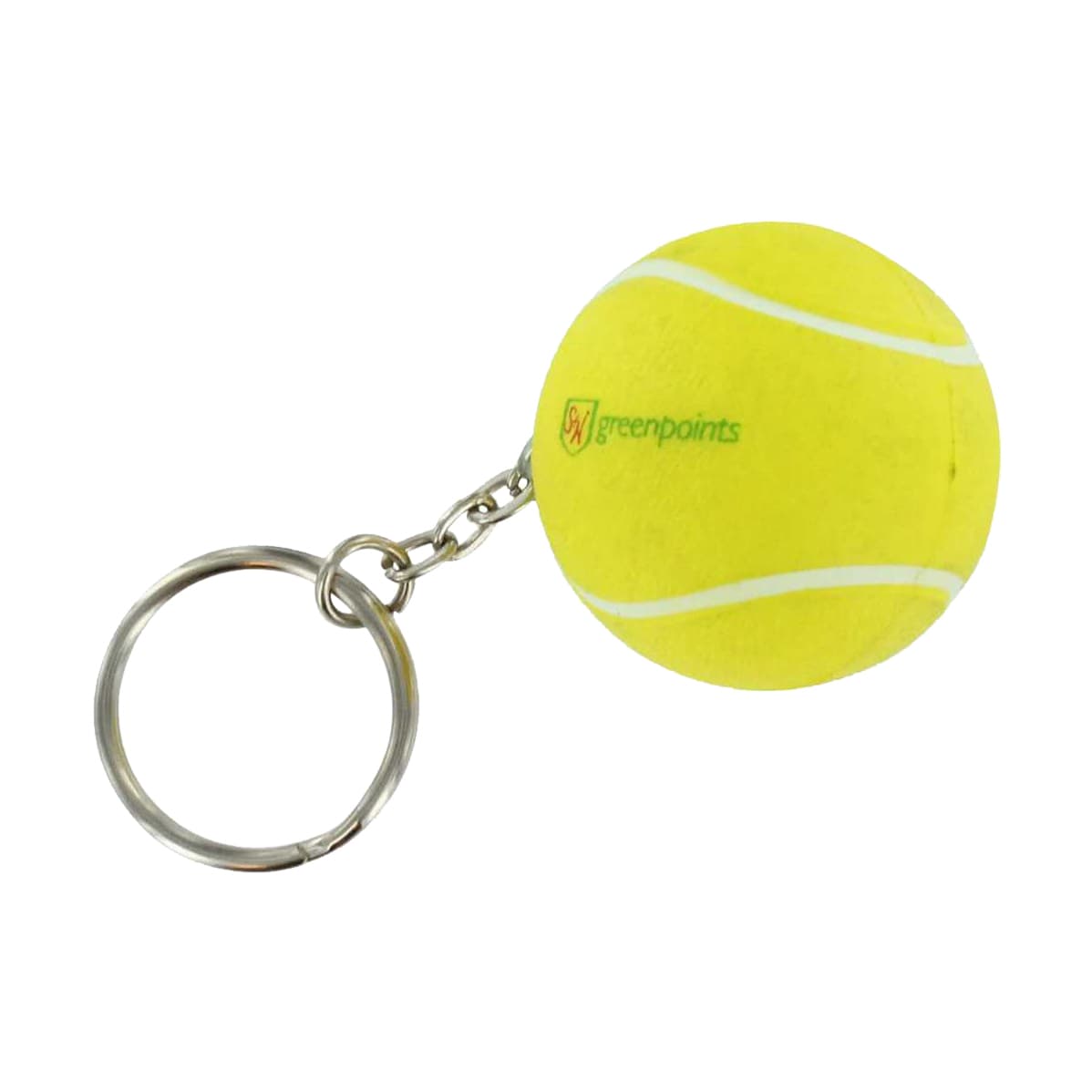 Keyring with Tennis Ball Stress Item