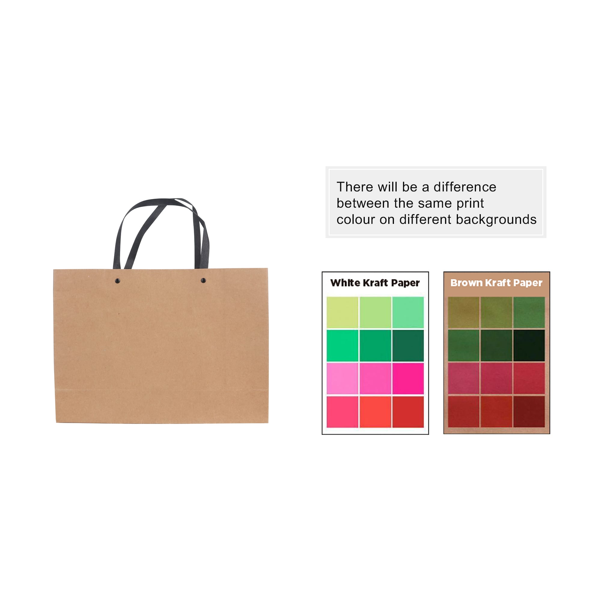 Large Crosswise Paper Bag with Knitted Handle(420 x 300 x 120mm)