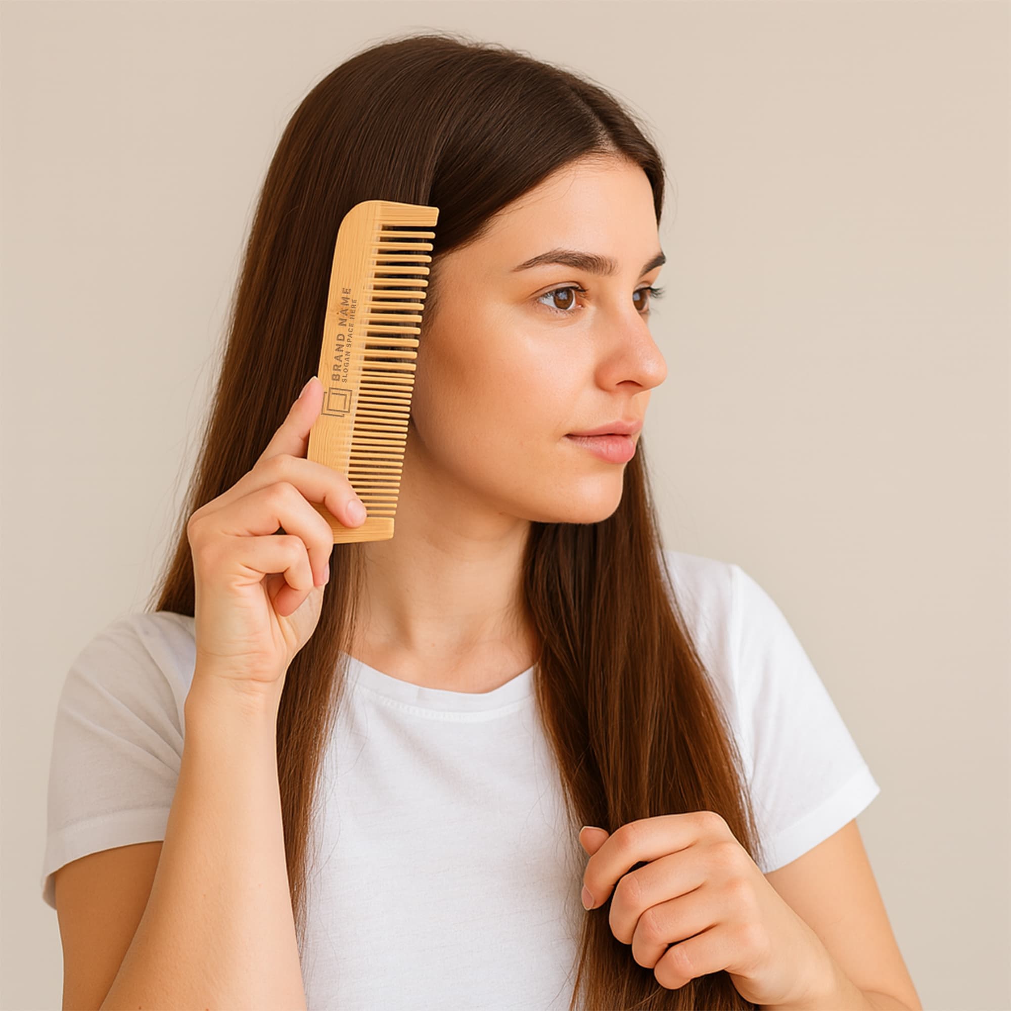 Mixed-Tooth Bamboo Comb