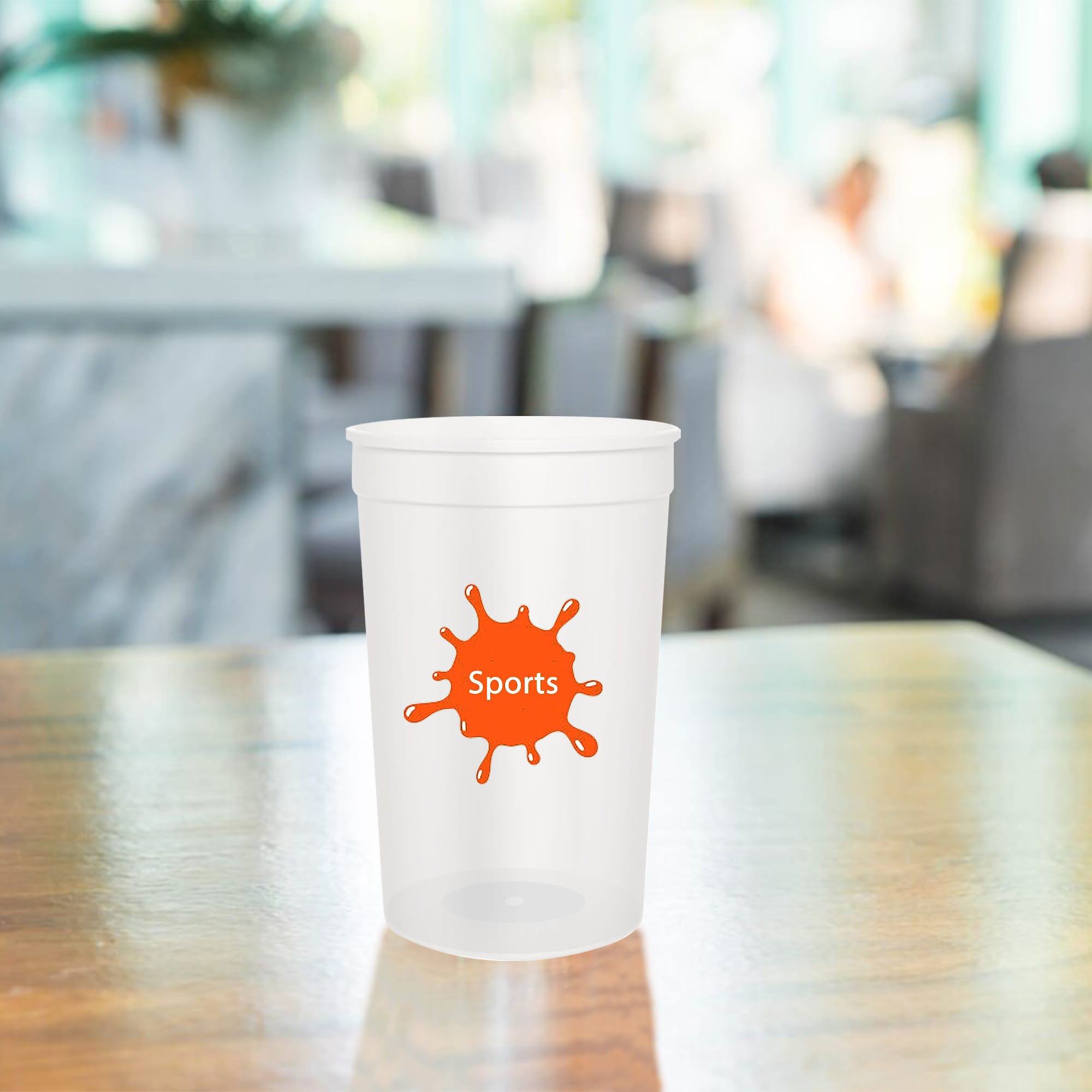 650ml Translucent Plastic Stadium Cup