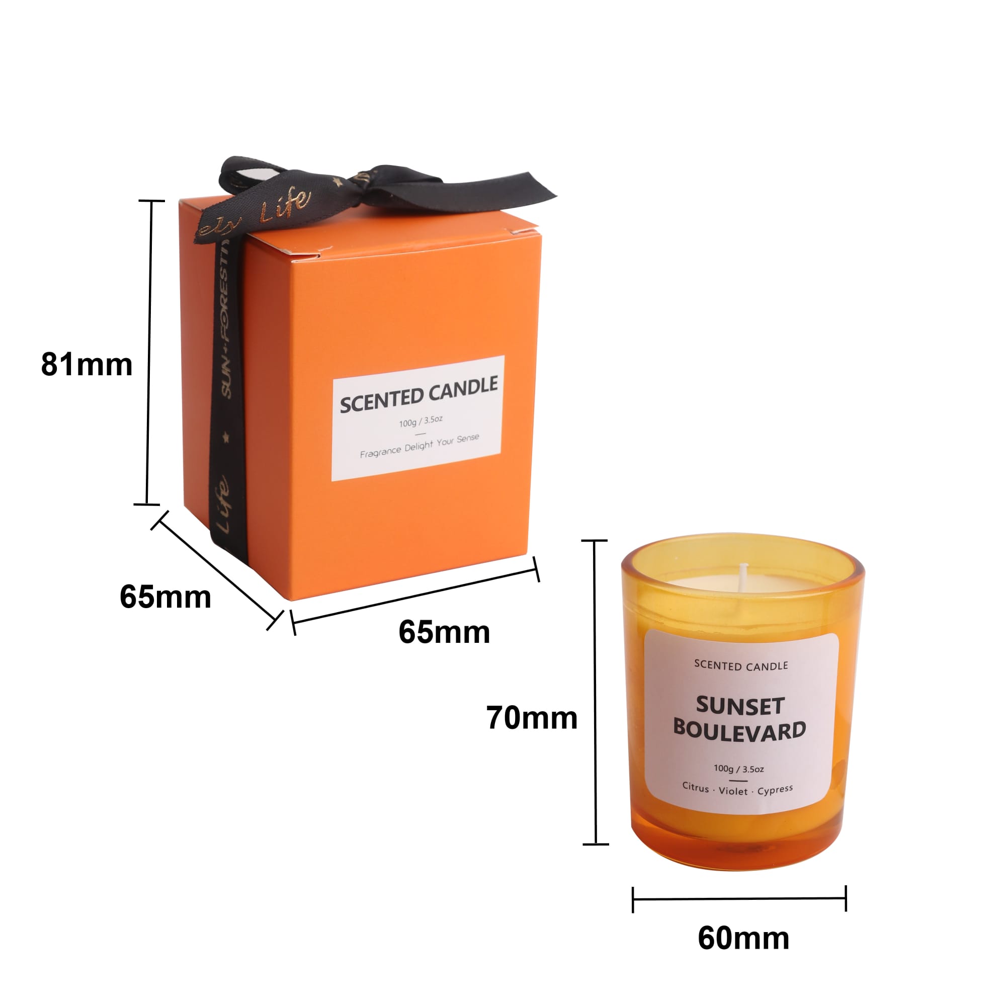 3.5oz Glass Candle