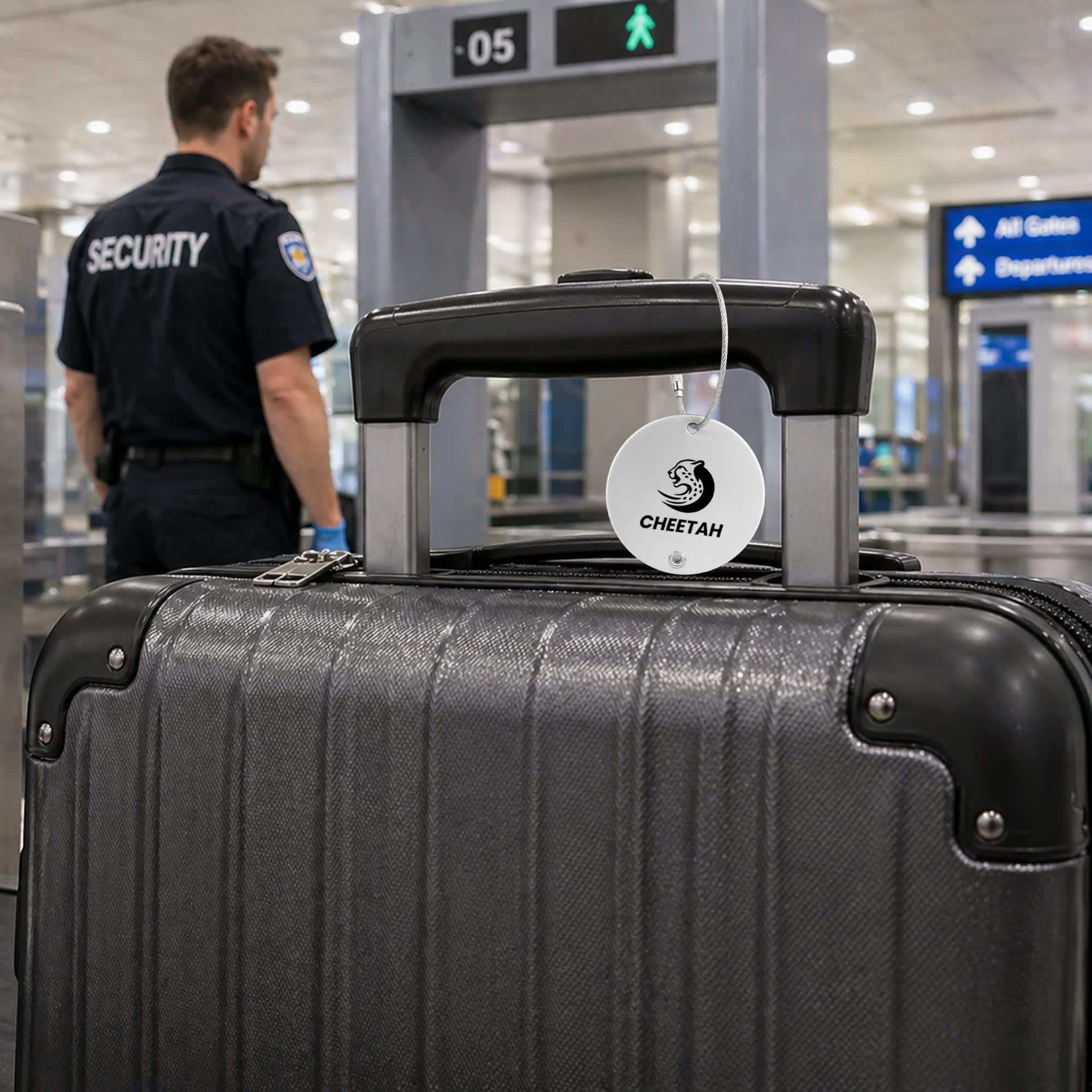 Round Wire Cable Luggage Tag