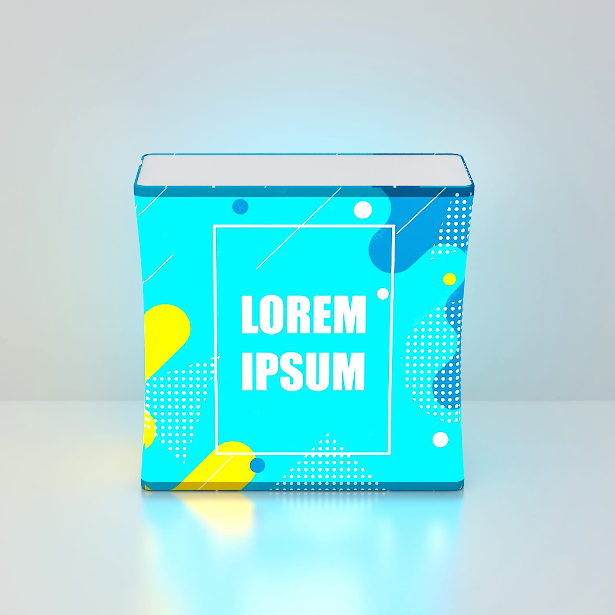 Backlit LED Spring Up Display - Rectangle