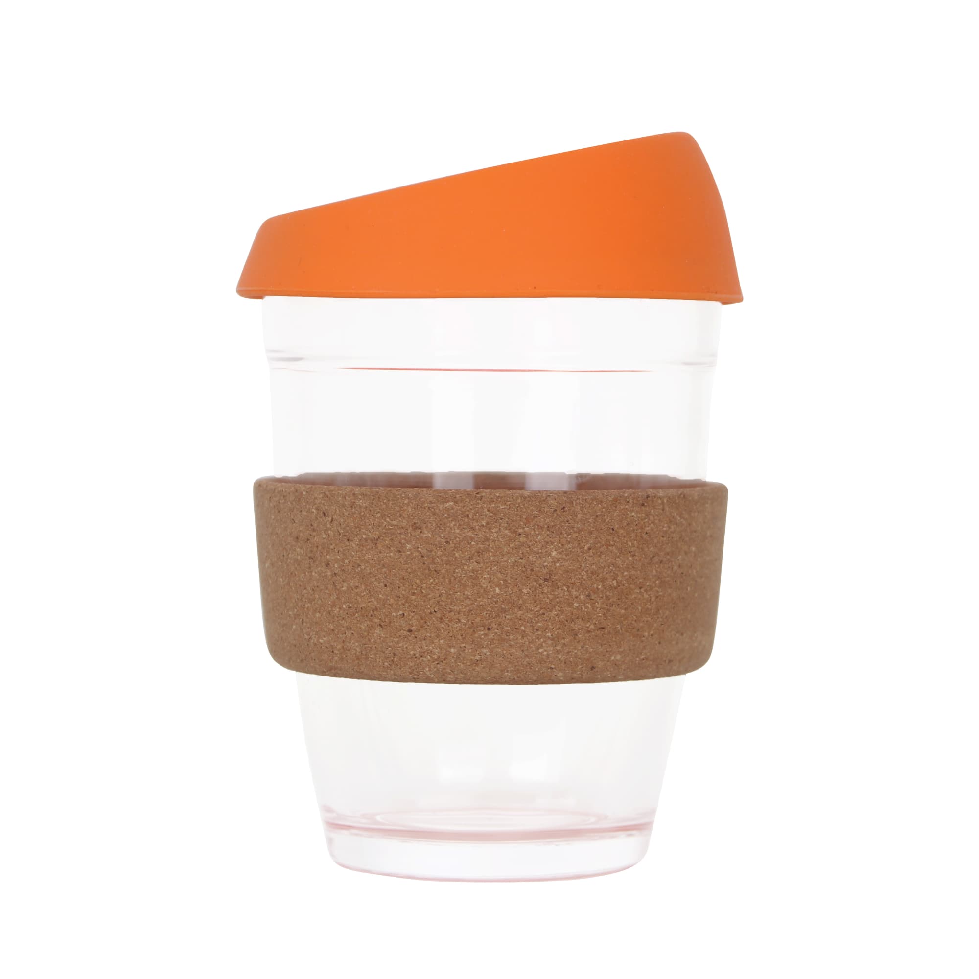 12 OZ Reuasble Glass Coffee Cup with Cork Band