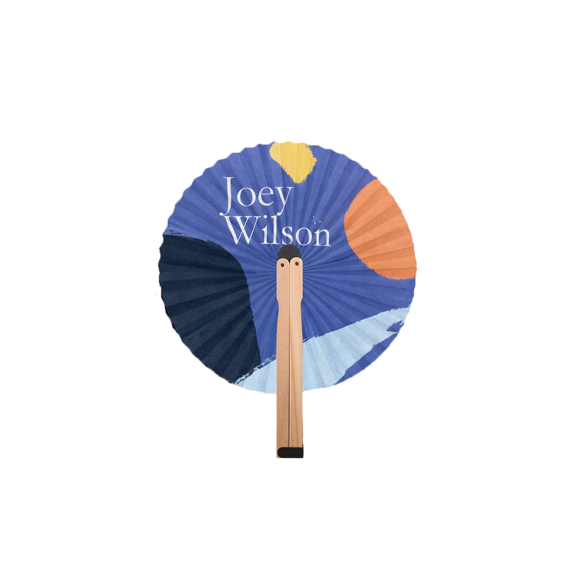 Round Wooden Paper Fan