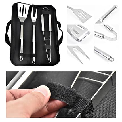 3 Pieces Barbecue Tools With Pouch
