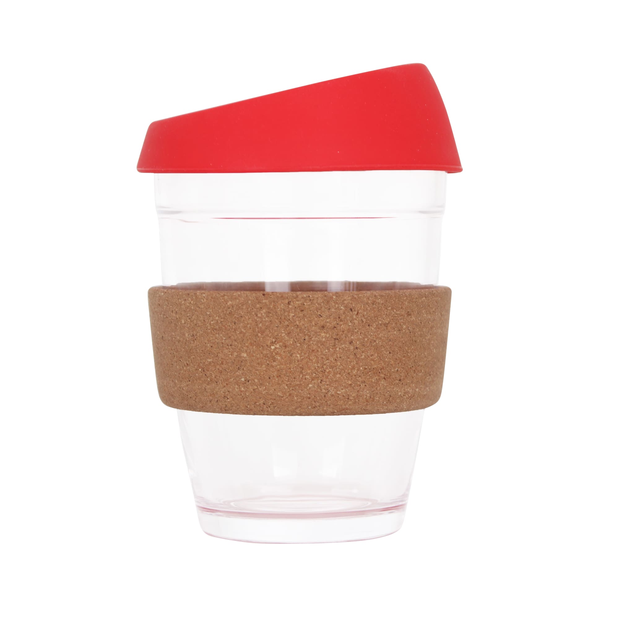12 OZ Reuasble Glass Coffee Cup with Cork Band
