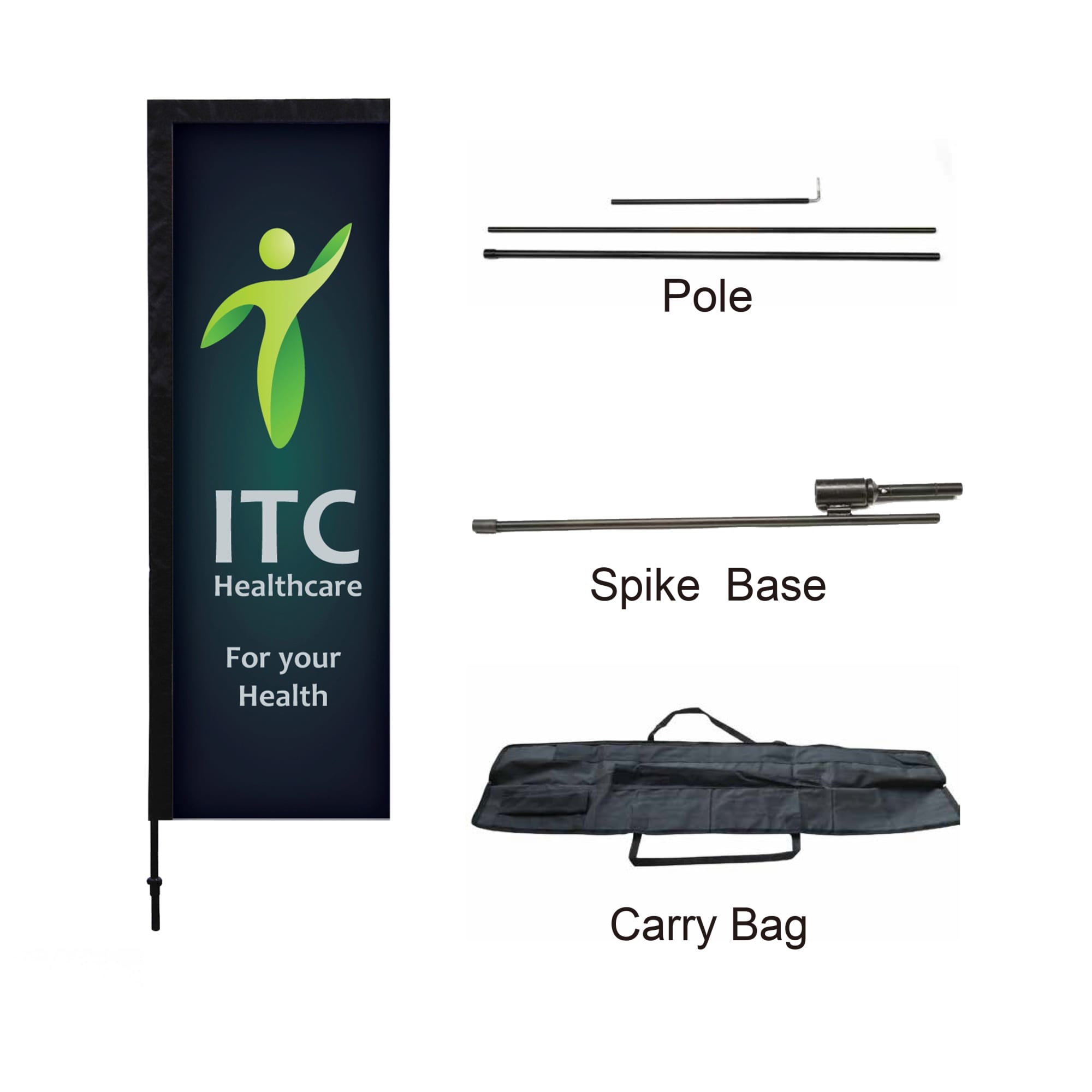 Large(70*380cm) Rectangular Banners 17ft