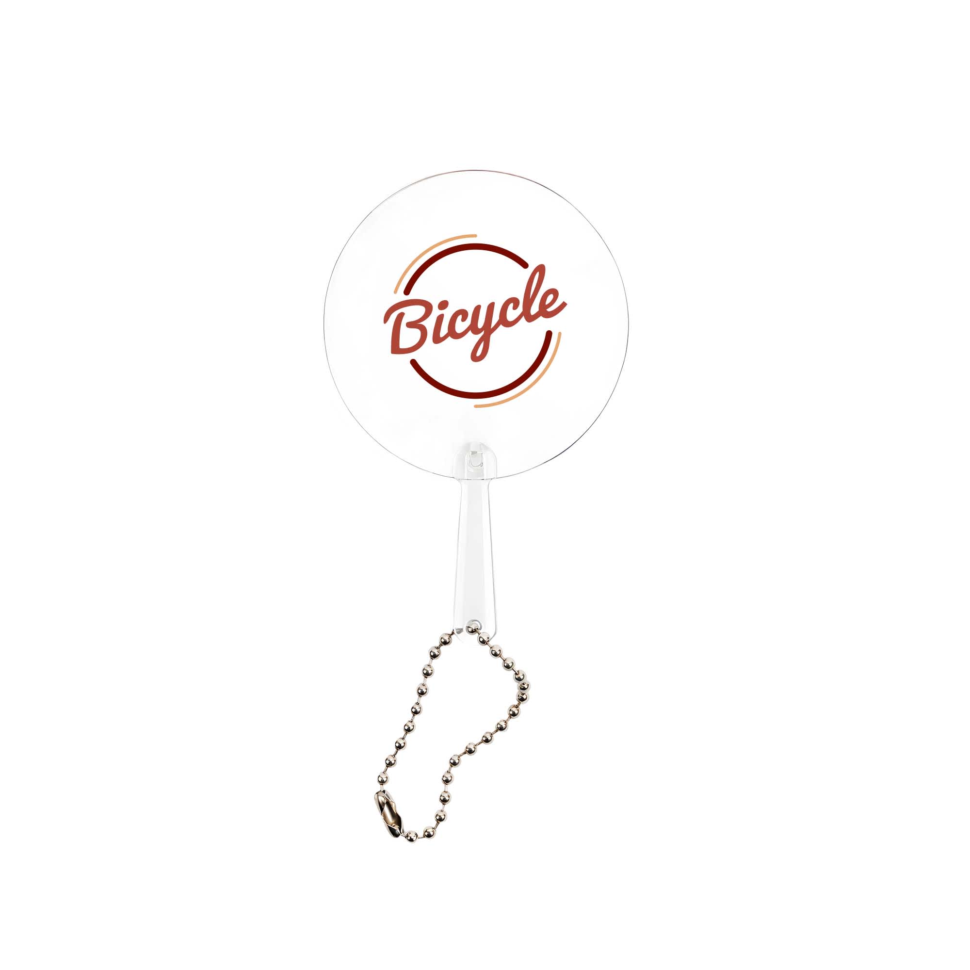 Mini PVC Hand Fan with Keychain
