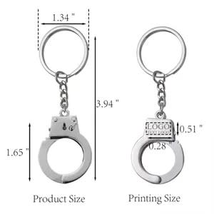 Custom Metal Handcuff Shaped Key Chain