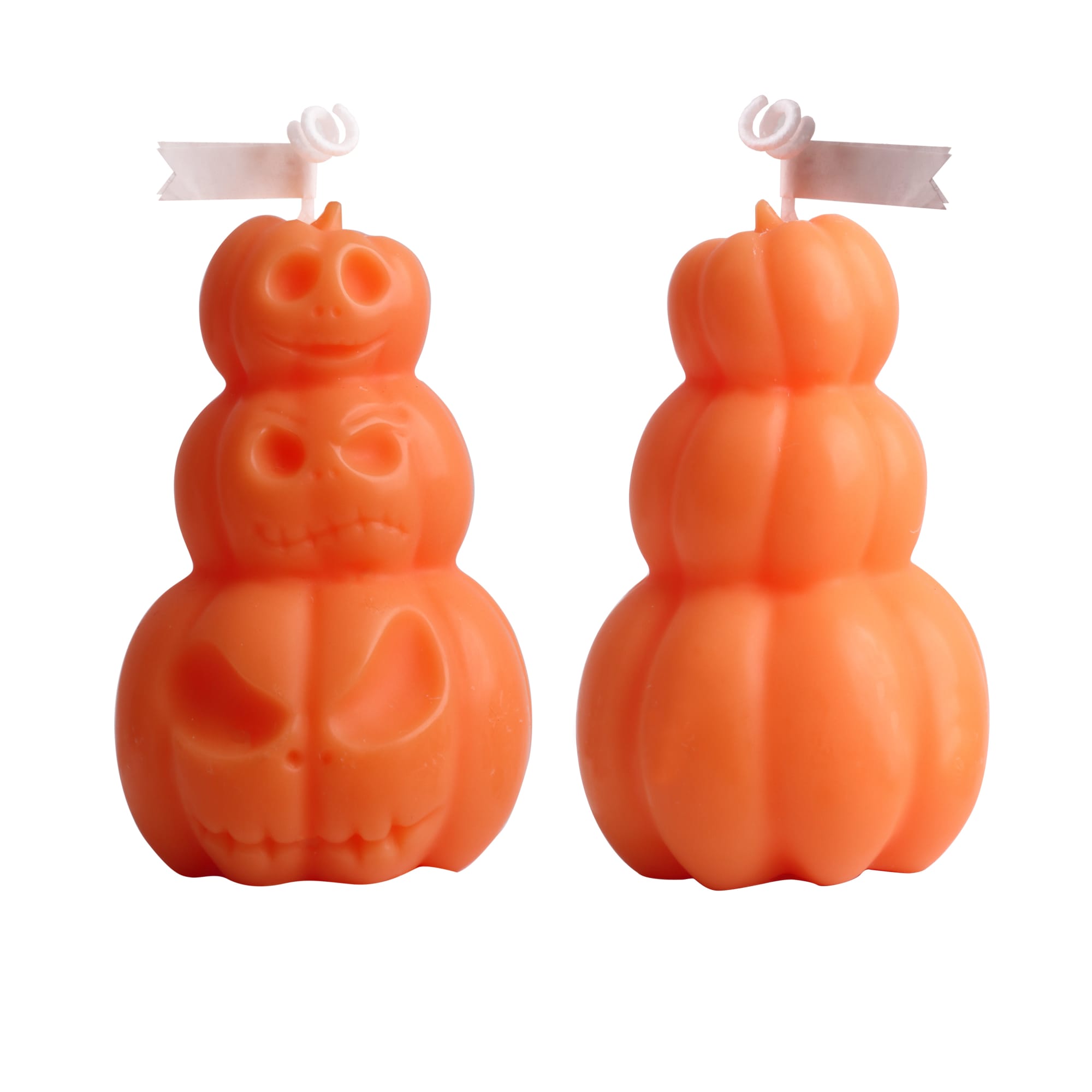 Triple Pumpkin Shape Candles