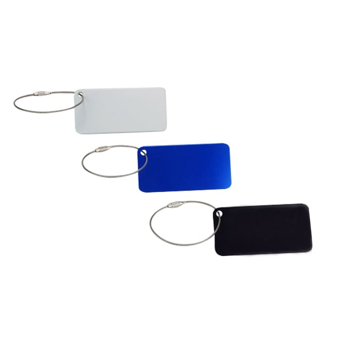 Square Aluminium Luggage Tag