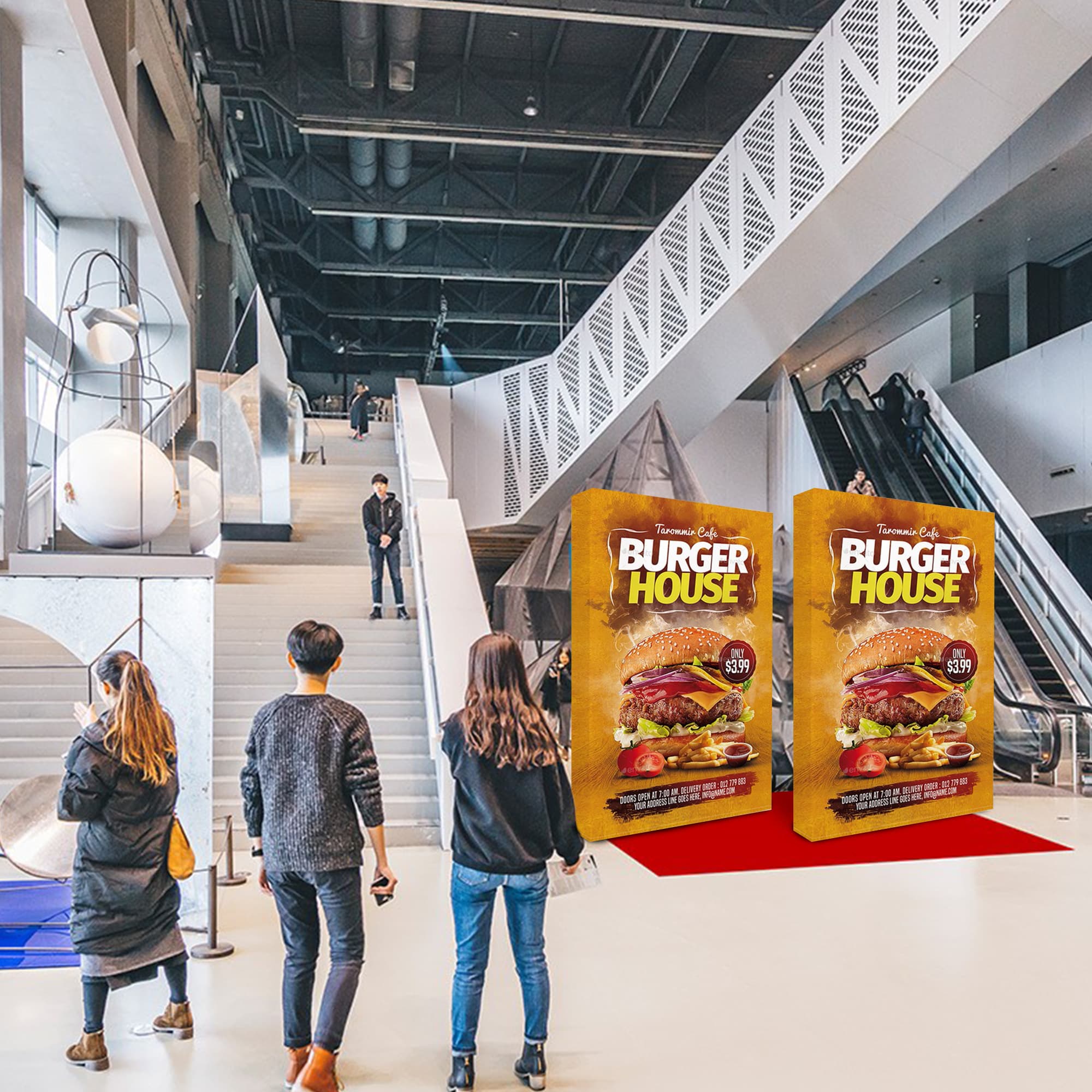 Straight Fabric Popup Displays 2x3