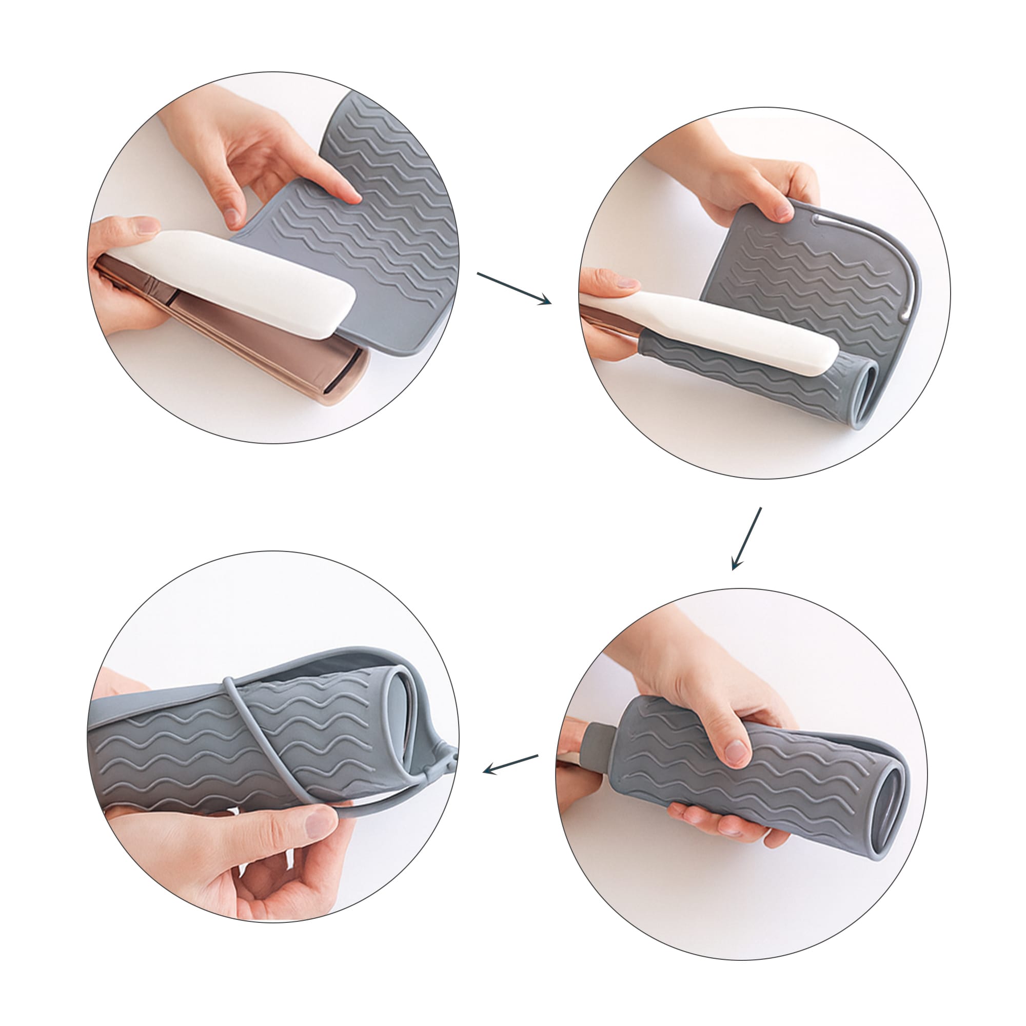 Travel Silicone Hair Straightener Pad