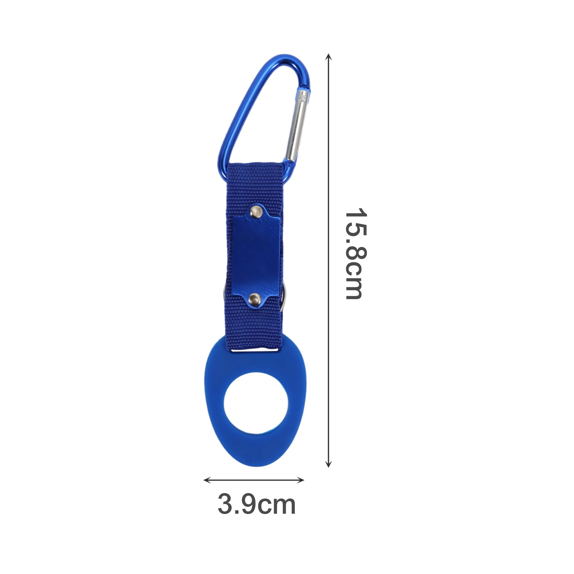 Carabiner Clip With Rubber Bottle Holder