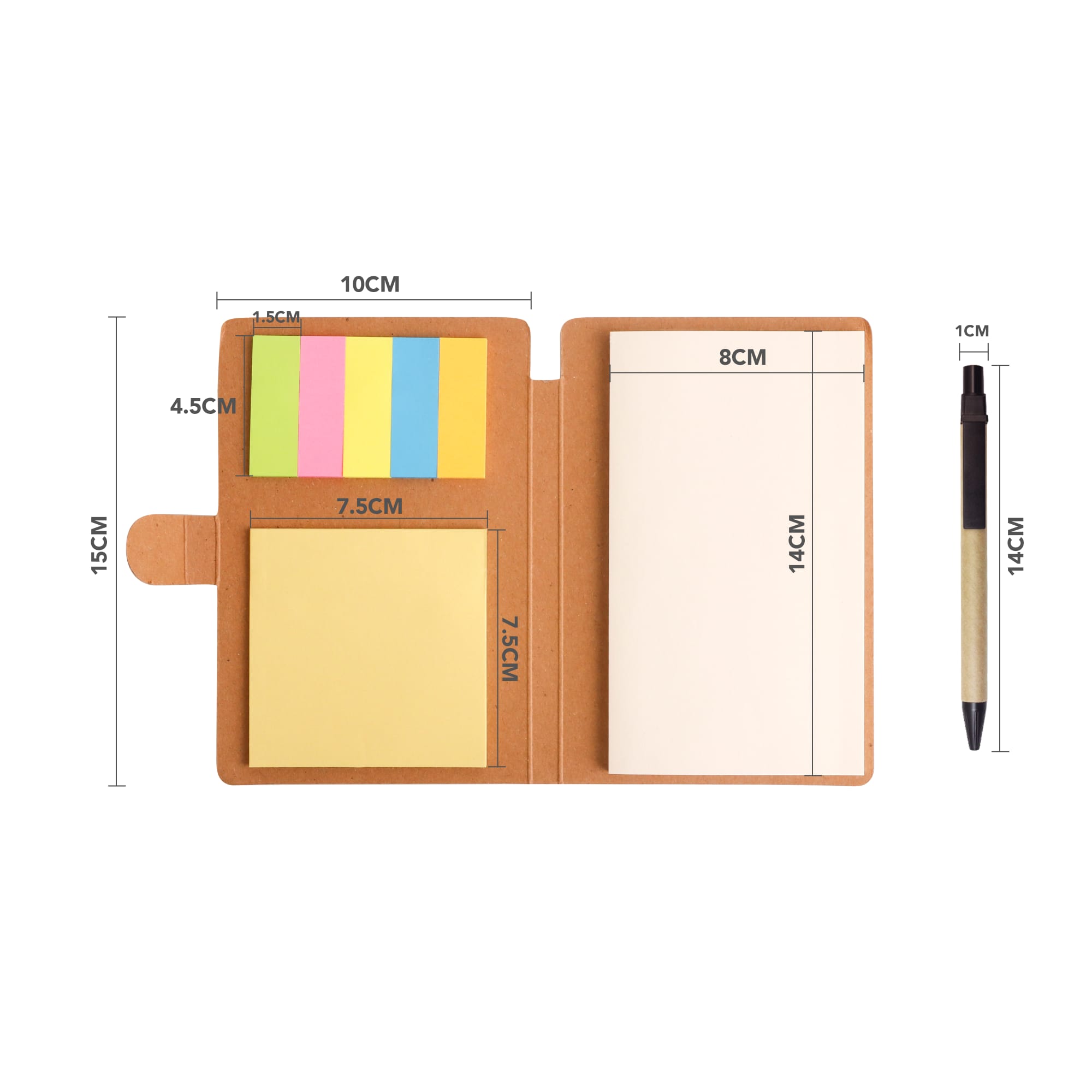 3-In-1 Notepad with Ballpoint Pen