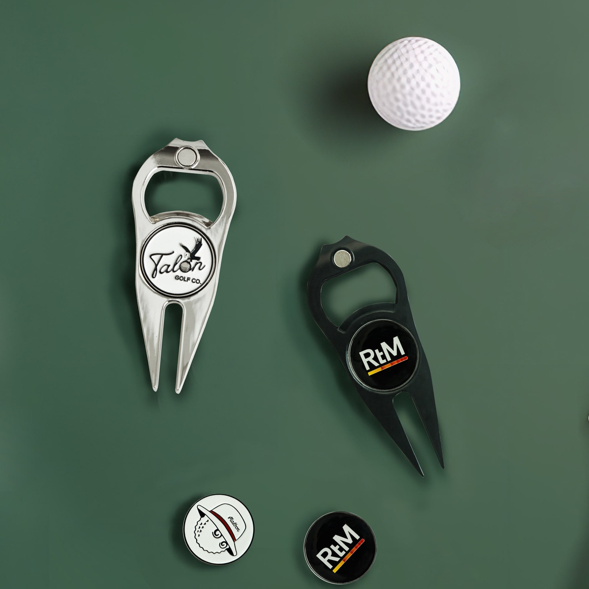 Golf Divot with Ball Marker and Bottle Opener