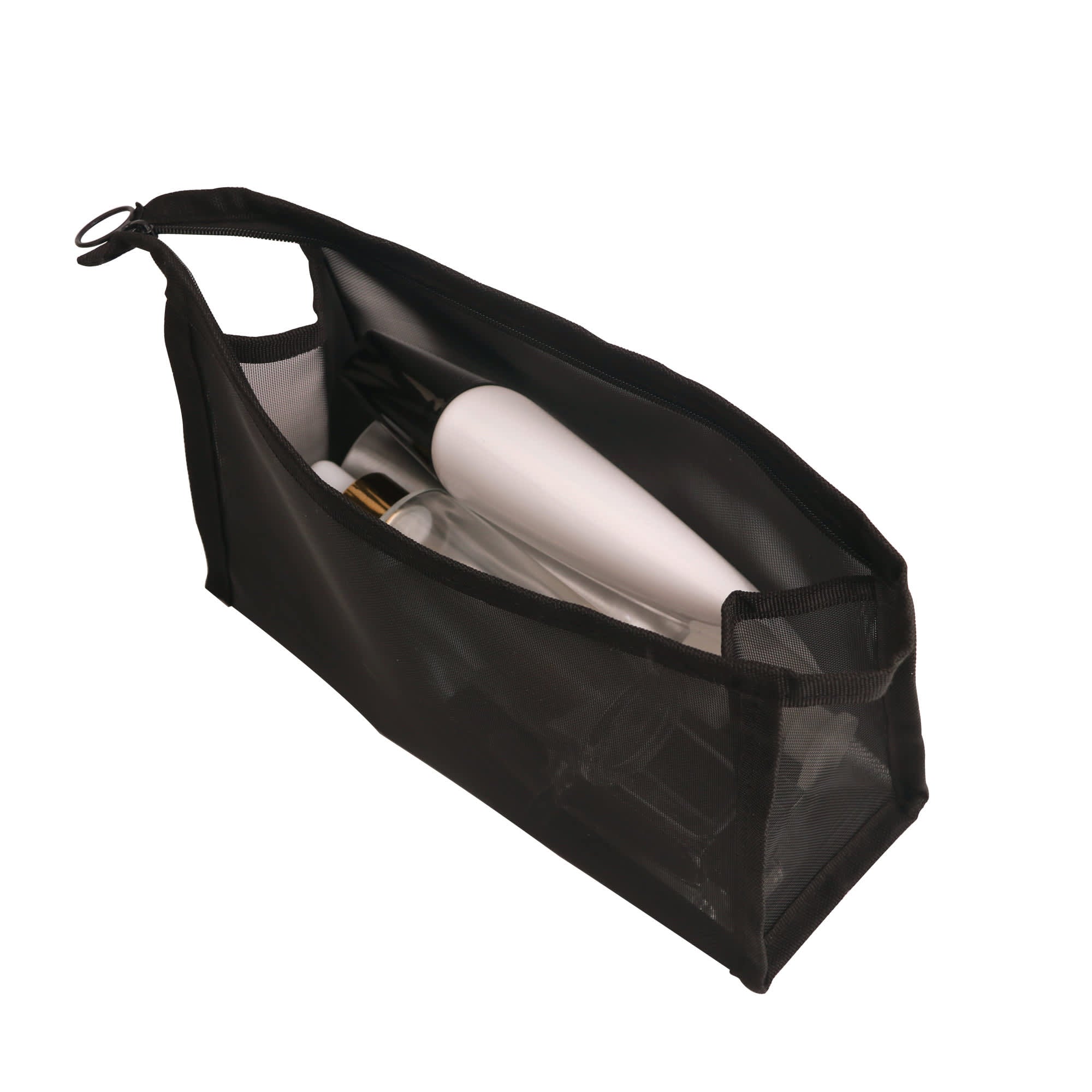 Nylon Mesh Triangular Cosmetic Bag